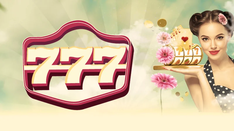 Creative promotional poster for 777 Casino